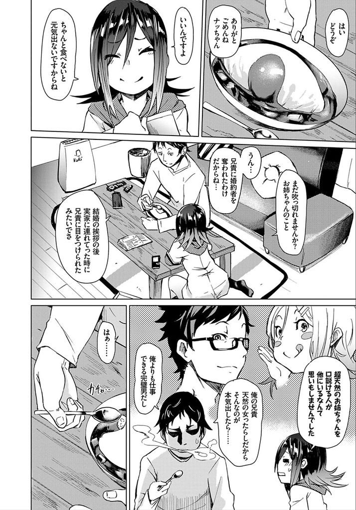 【エロ漫画】学校の説明会のために姉の元婚約者のもとを訪れた巨乳美少女…婚約破棄を未だに引き摺っているお兄さんを元気づけるため自分を縛ってセックスしようと提案する【fu-ta:look at me】