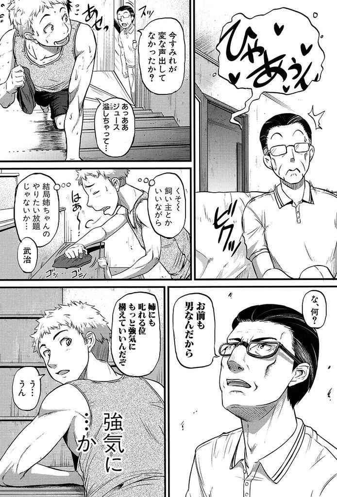 【エロ漫画】(1/2話)弟と喧嘩ばかりしてるのに二人きりになるとペットになりたがる巨乳の姉…土下座でお願いされて一度だけ飼い主になり好き勝手する彼女に中出しセックスで仕返し【とんのすけ:飼う飼うシスター】