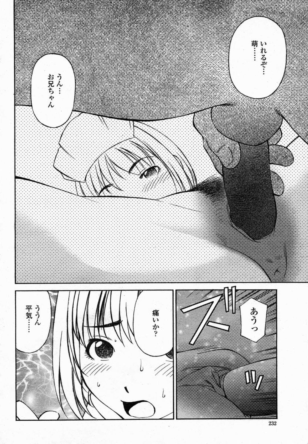 【エロ漫画】兄と近親相姦し続けるスレンダー妹…従順な彼女は彼にバックや正常位などの体位で着衣のままハメられては中出しまでも受け入れてしまう！【ふじかつぴこ:妹とあそぼう】